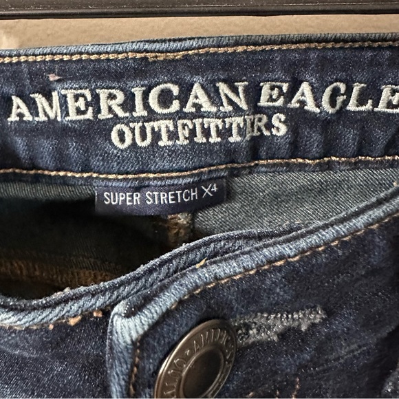 American Eagle Super Stretch x4 Jegging Size 00 Short Dark Wash - Picture 3 of 7